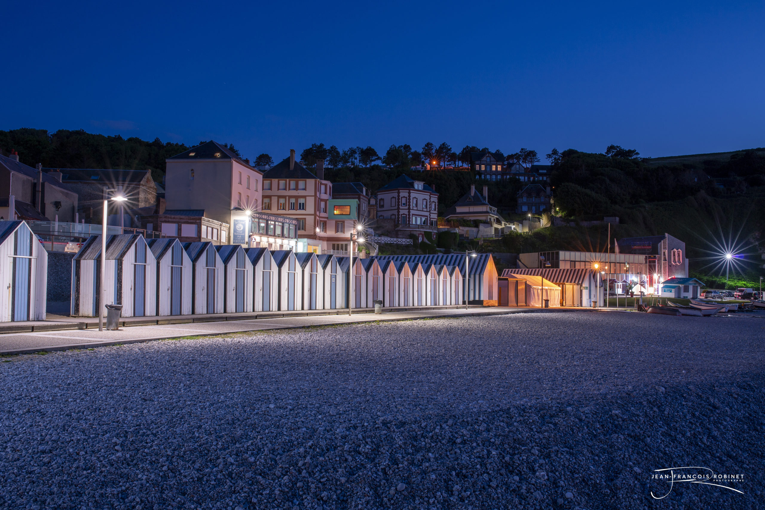 Paysage Normand Nuit sur Yport