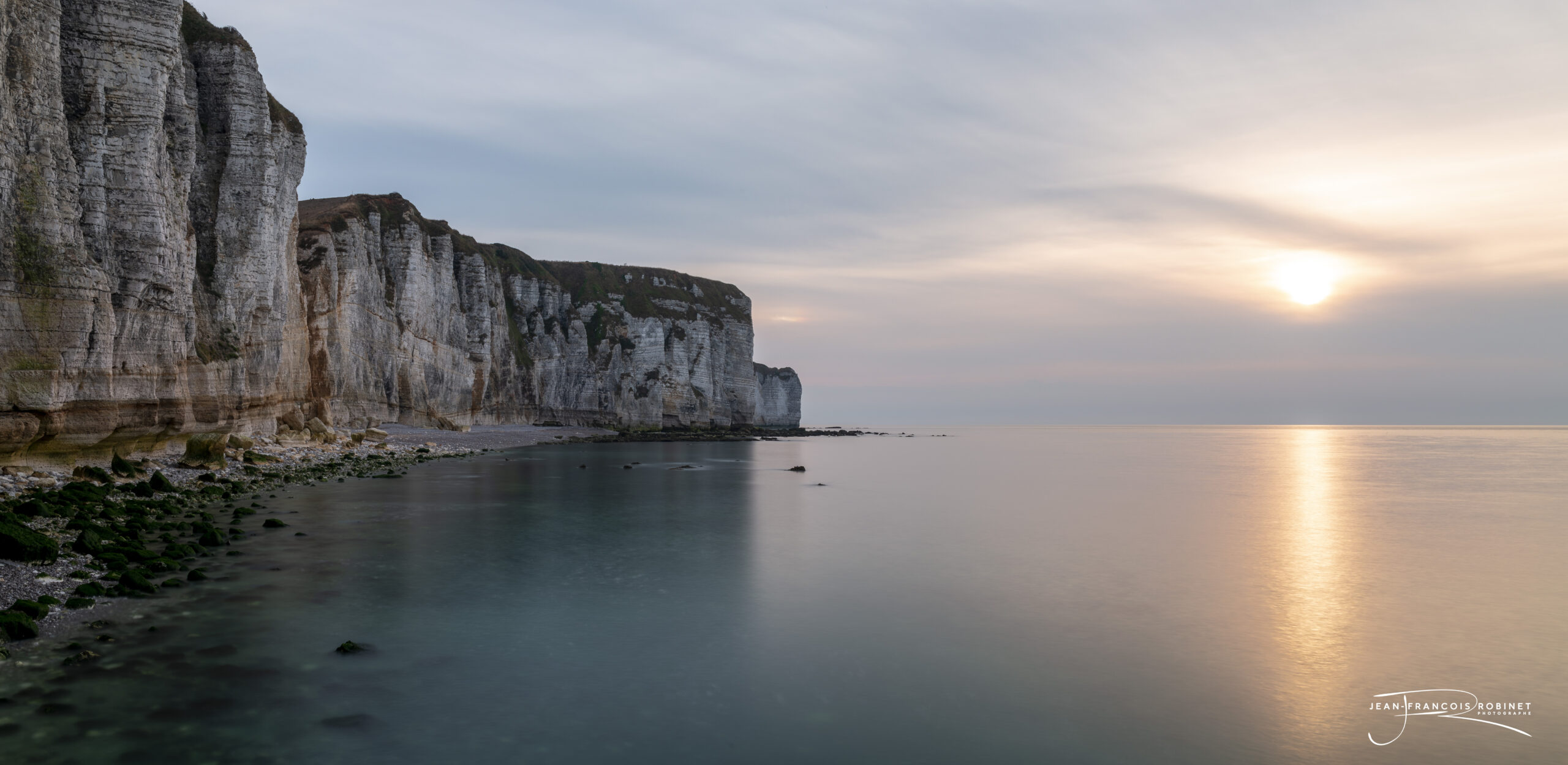 Coucher de soleil à yport